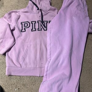 PINK Victoria's Secret Light Pink Jogger Set